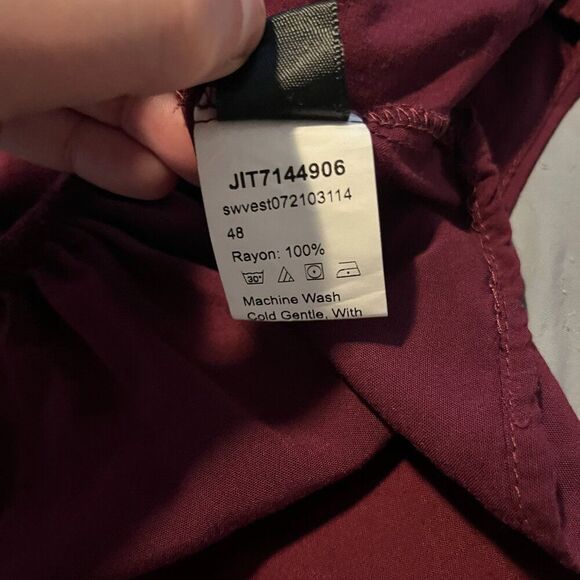 Women’s Red Tie Top, large - Picture 5 of 6